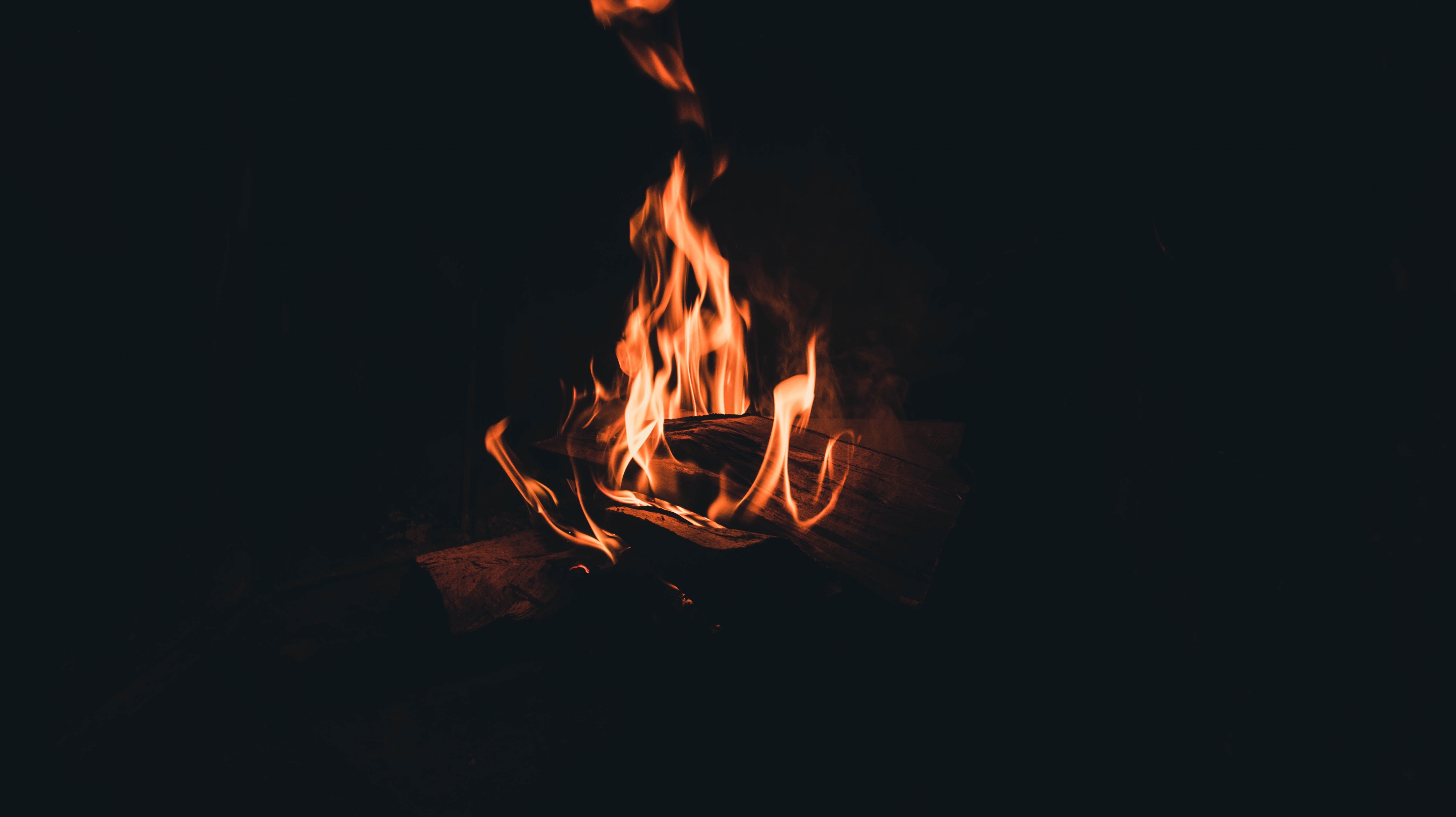 костер огонь пламя