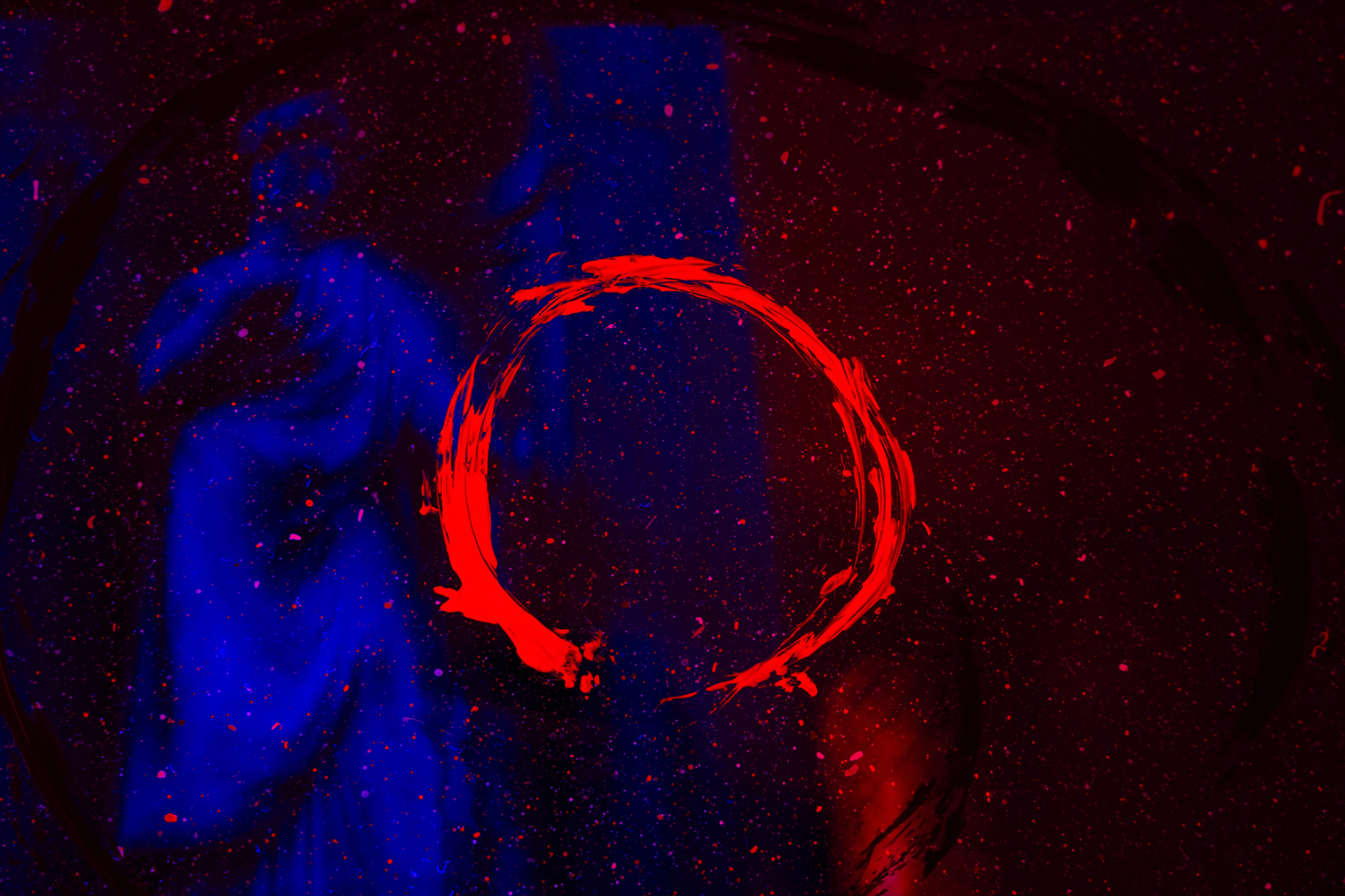 краска круг брызги