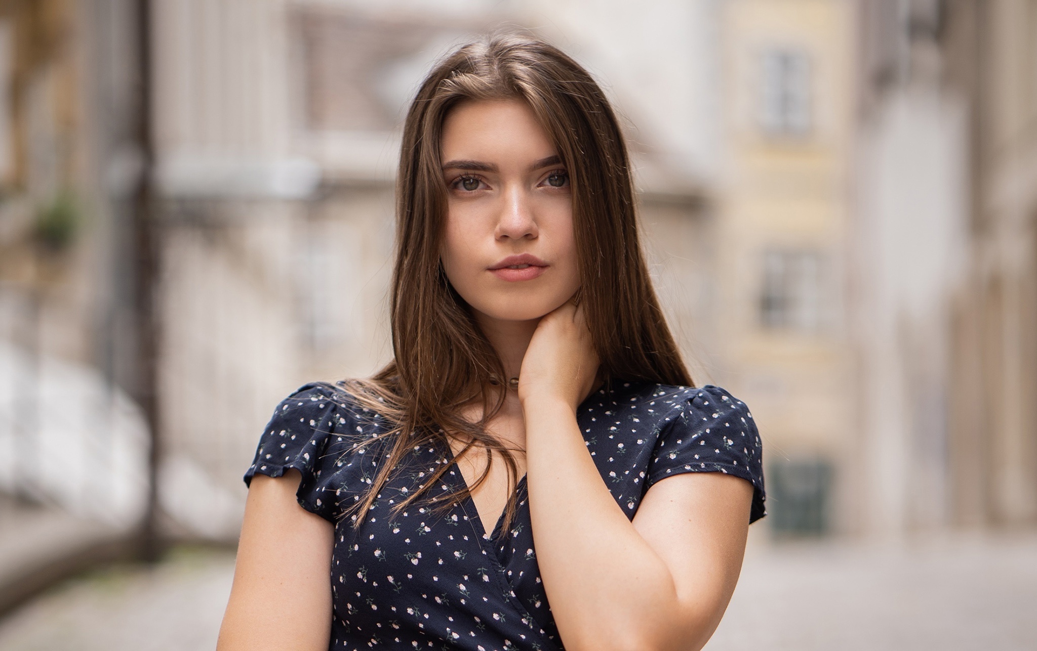 девушка взгляд