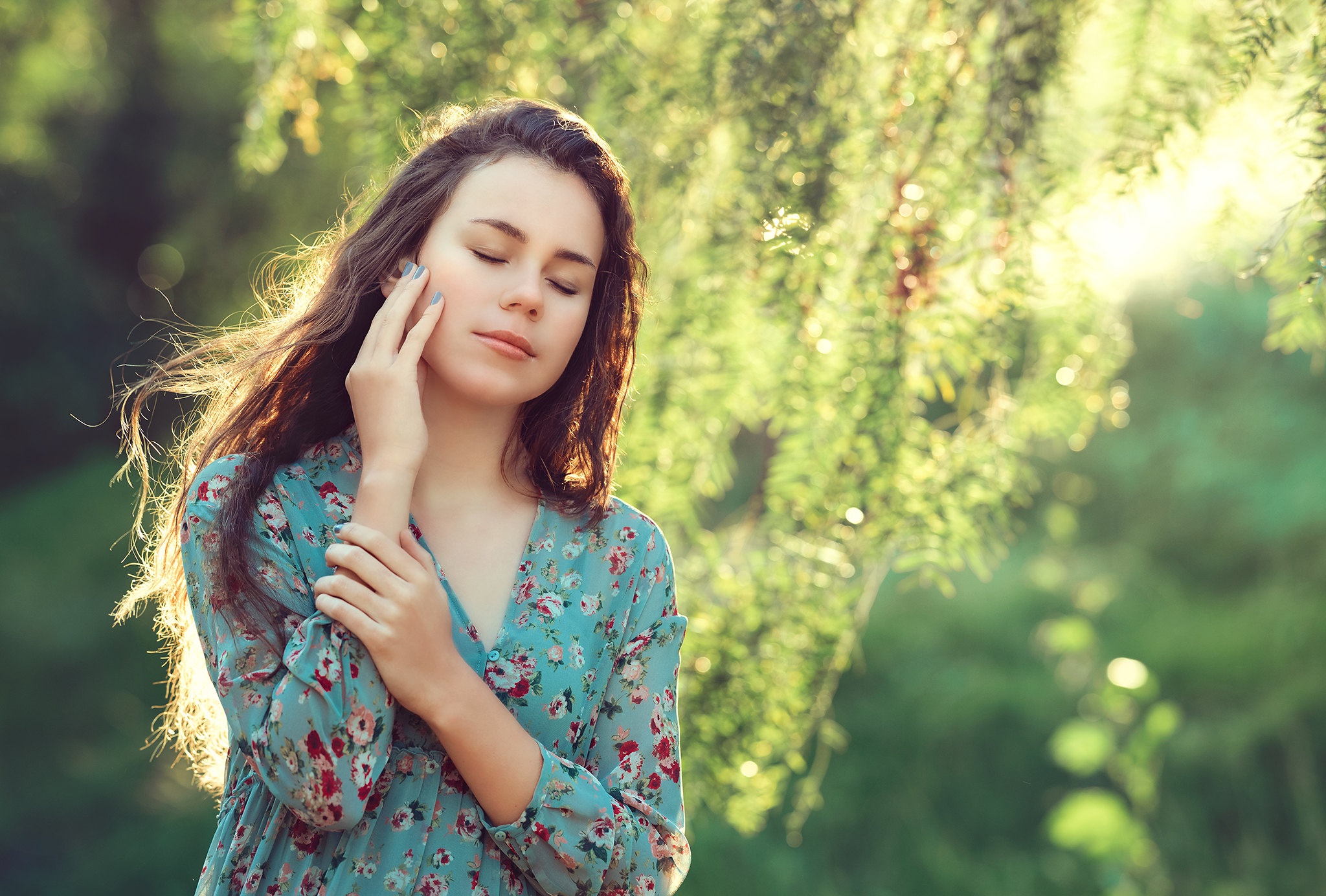 девушка природа портрет