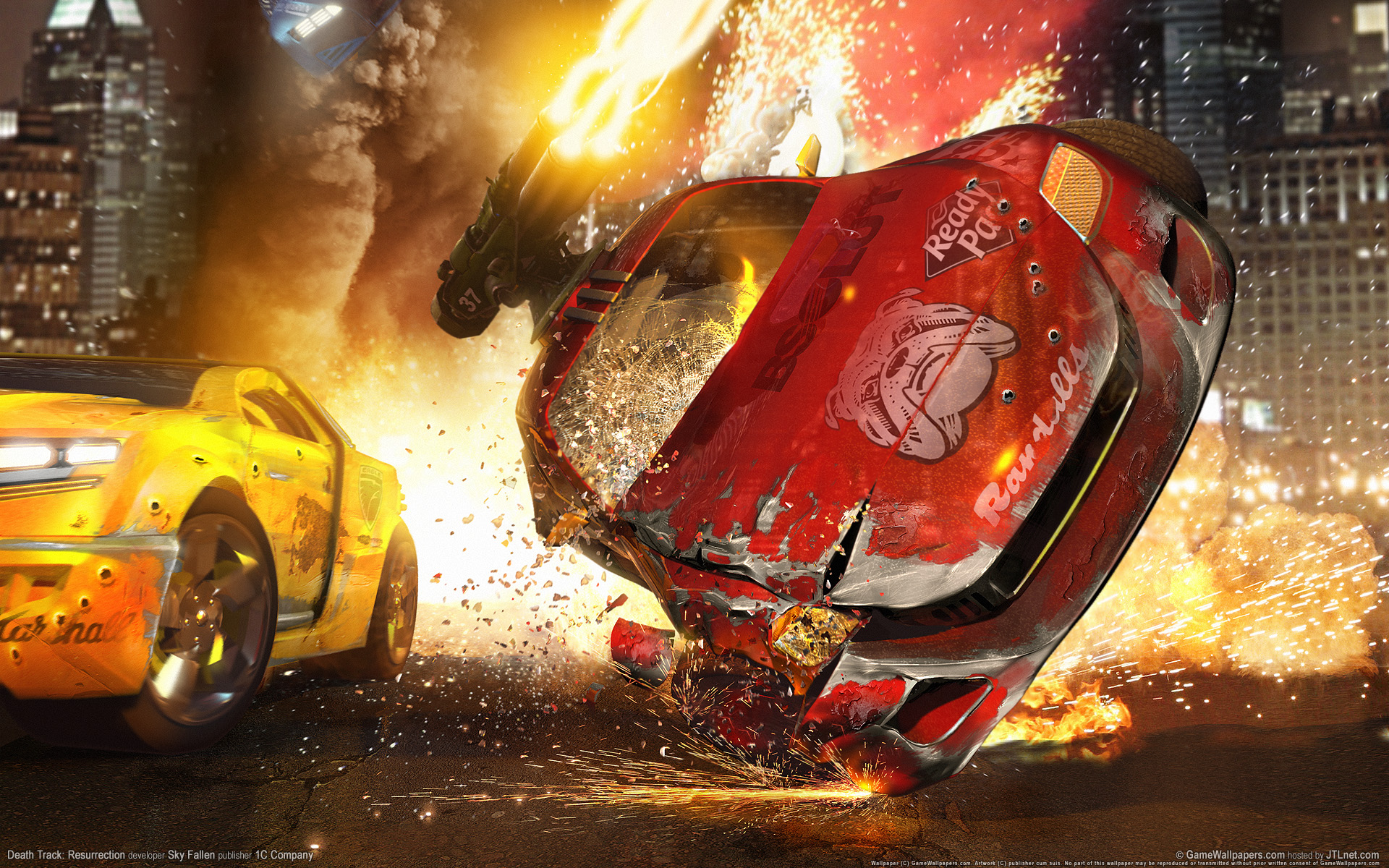 авария огонь гонки death