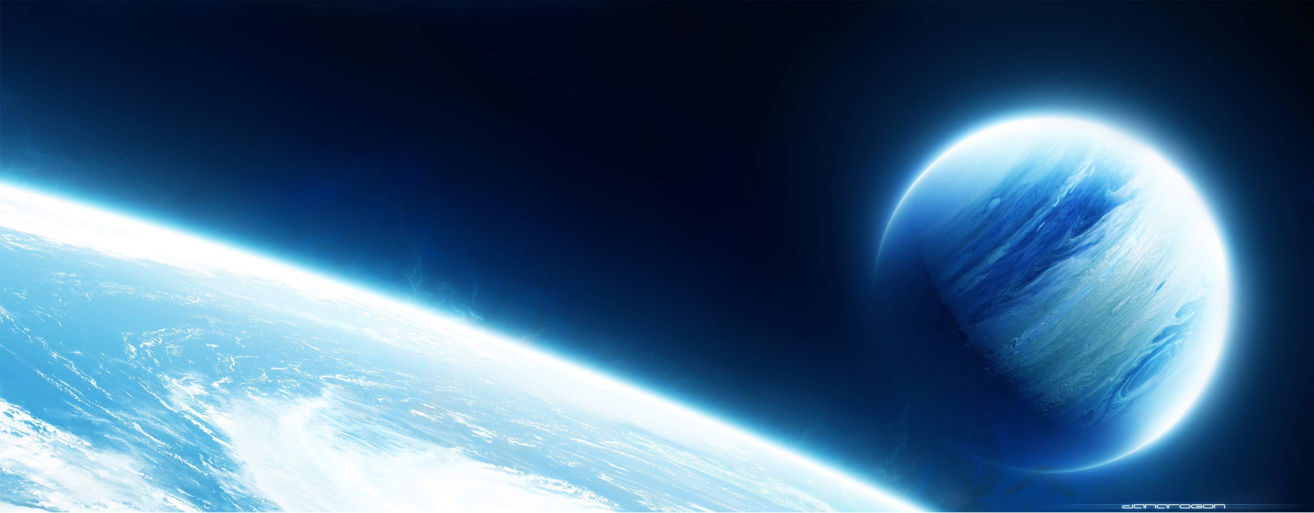 планета космос облака