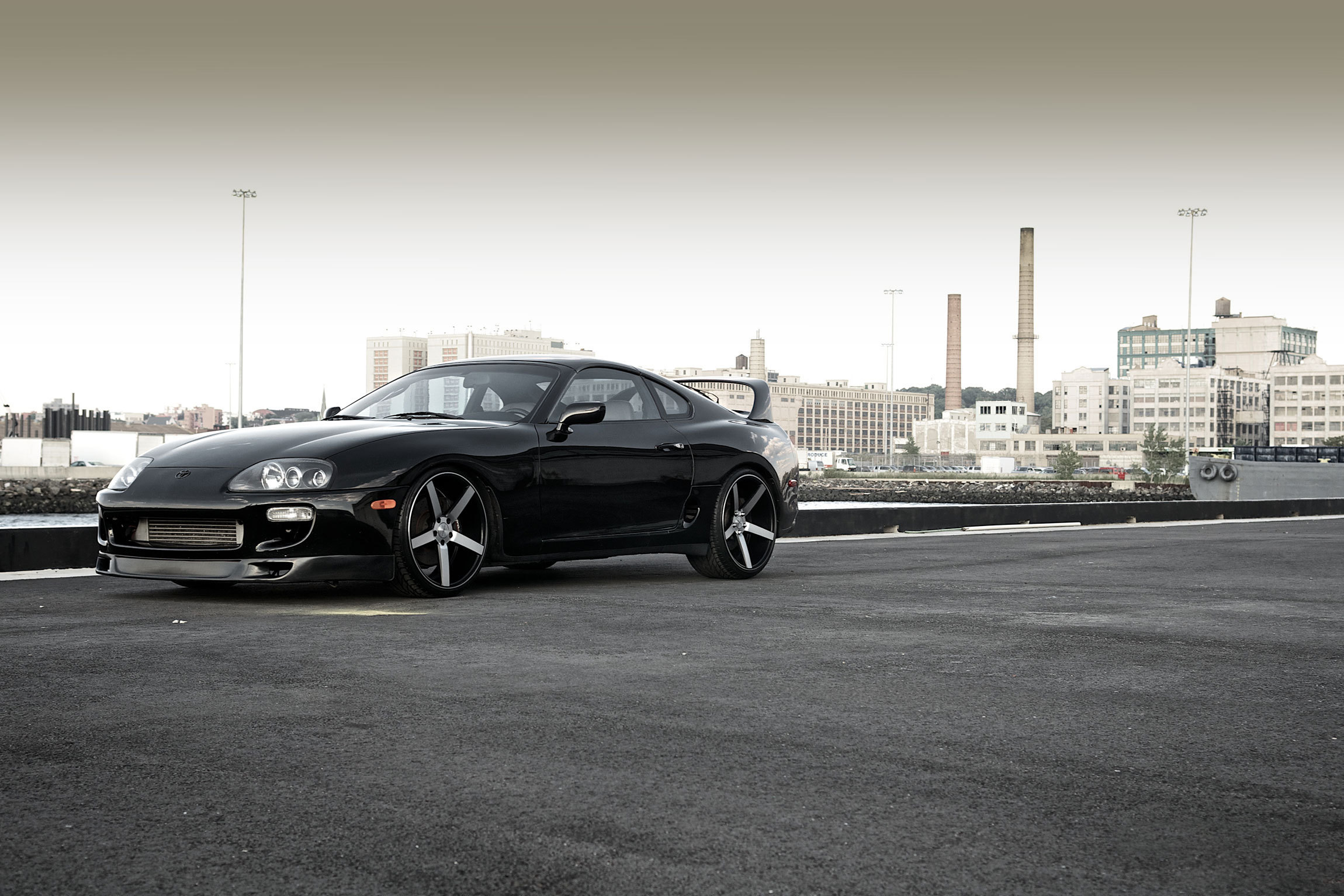 black Toyota супра тойота