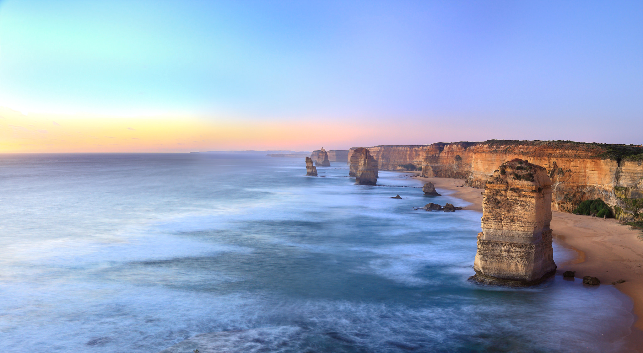 небо берег плато море скалы