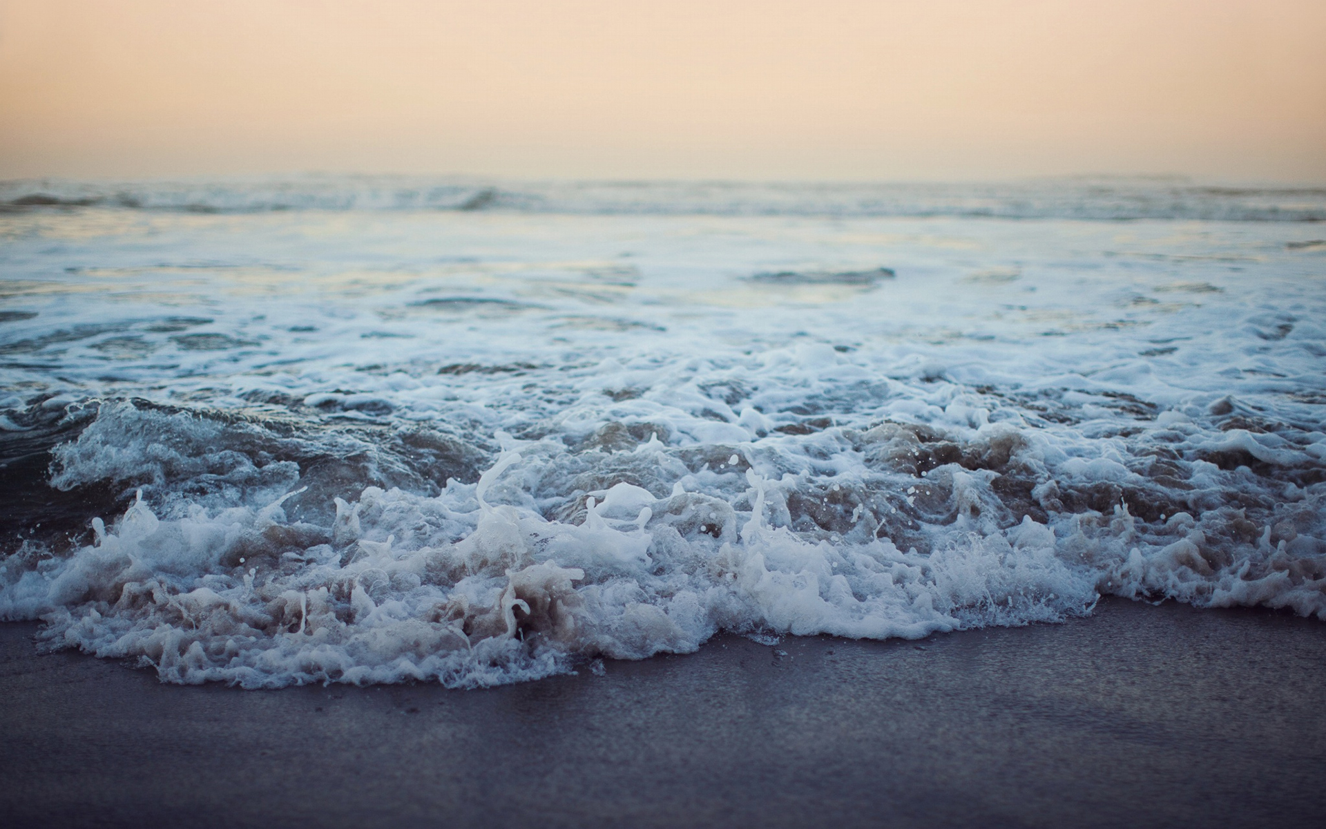 небо волны вода пляж песок