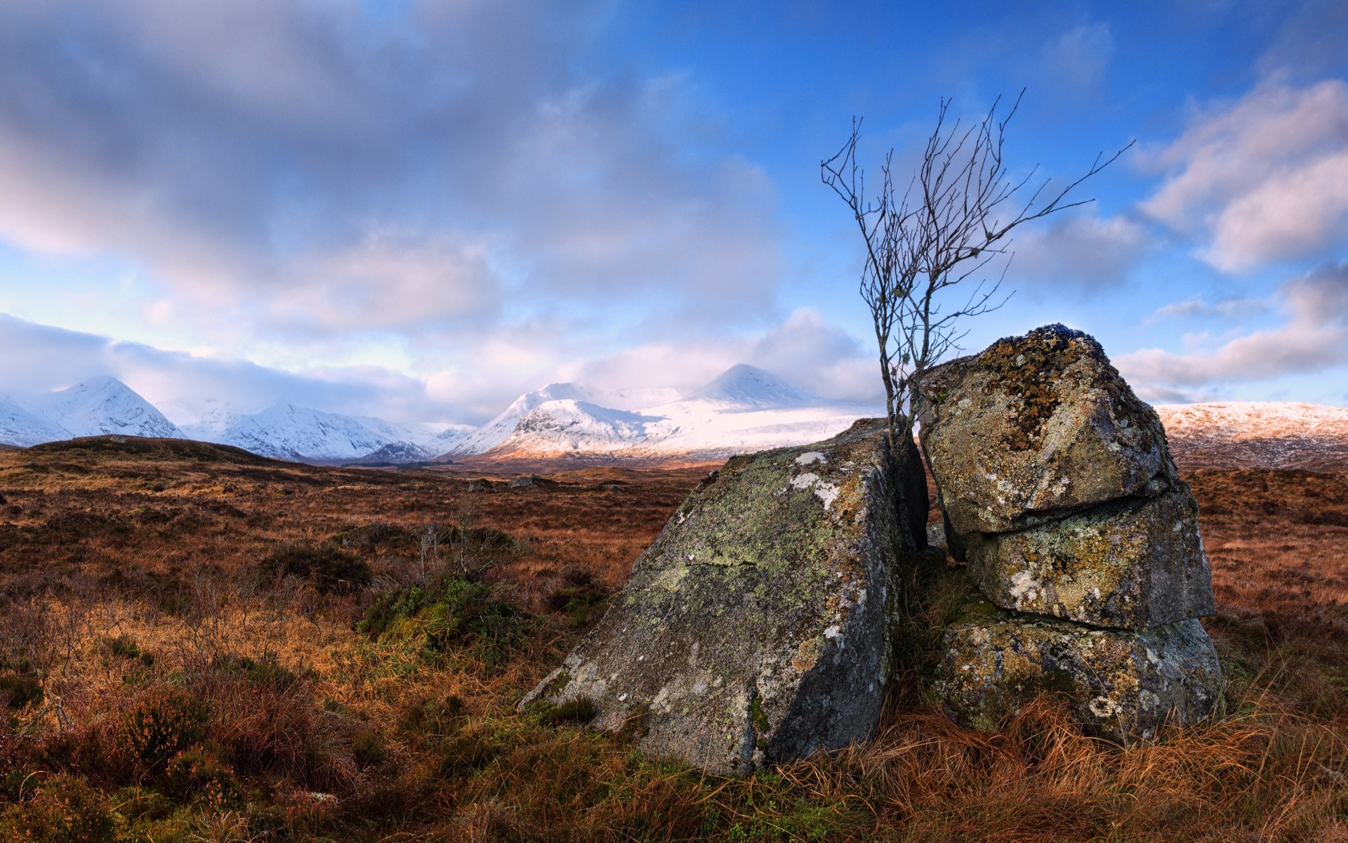 небо камень дерево горы