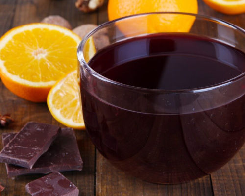 Алкогольный глинтвейн с шоколадом